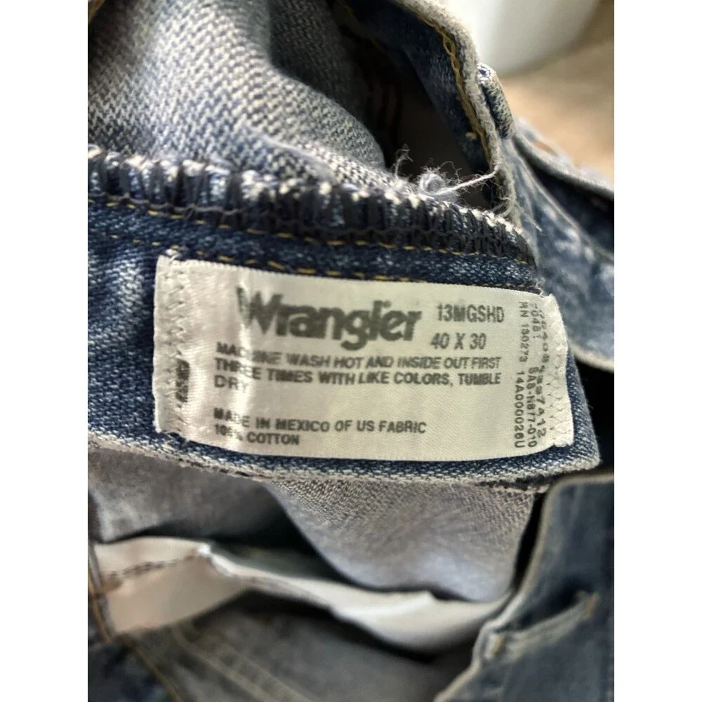Wrangler Jeans Men's 40x30 George Strait Cowboy Cut Blue Rodeo Ridding